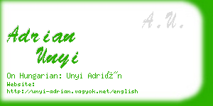 adrian unyi business card